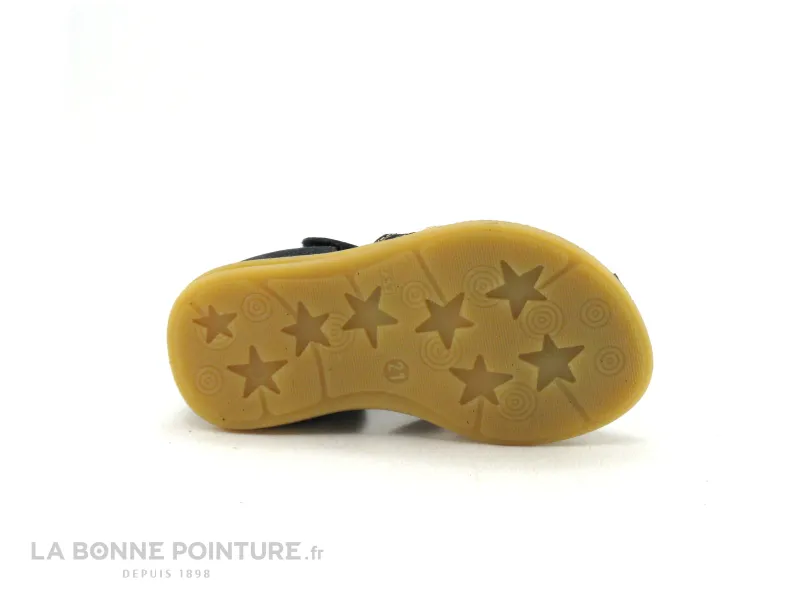 Achat chaussures Bellamy Bébé Sandale, vente Bellamy PAILLETTE Marine - Sandale premiers pas fille - Bout ferme