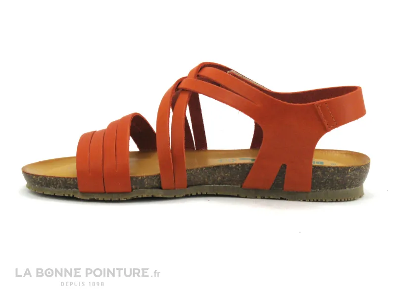 Achat chaussures BioNatura Femme Sandale et Nu-pieds, vente Bionatura 68 capraia Mandarine - Sandale orange Femme