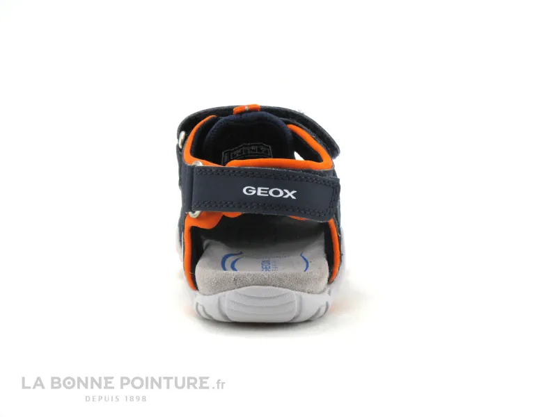 Achat chaussures Geox Bébé Sandale, vente Geox KRAZE B1524A Navy Orange - Sandale sport enfant