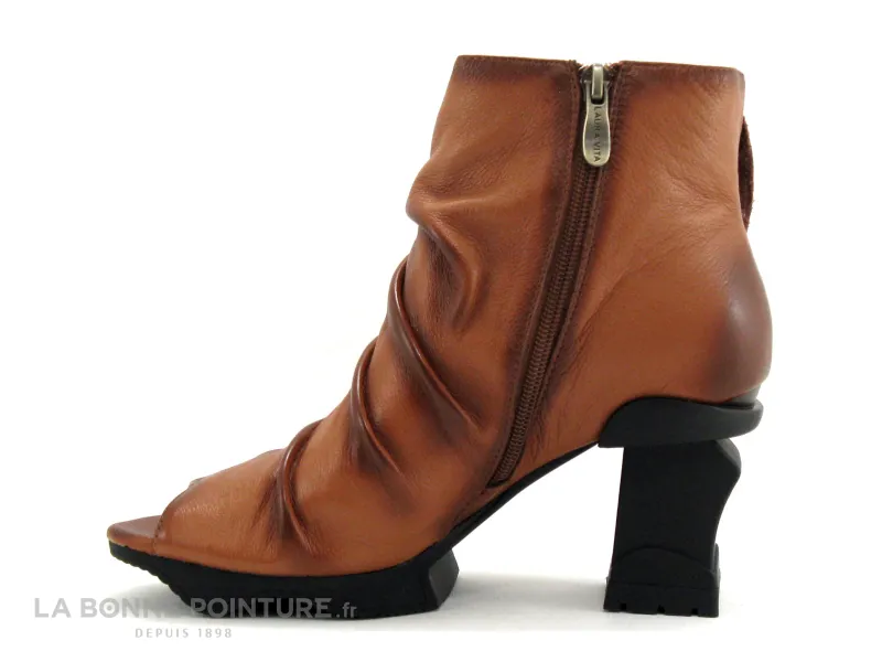 Achat chaussures Laura Vita Femme Sandale et Nu-pieds, vente Laura Vita Limited ARCMANCEO 32 Camel - Sandale talon haut