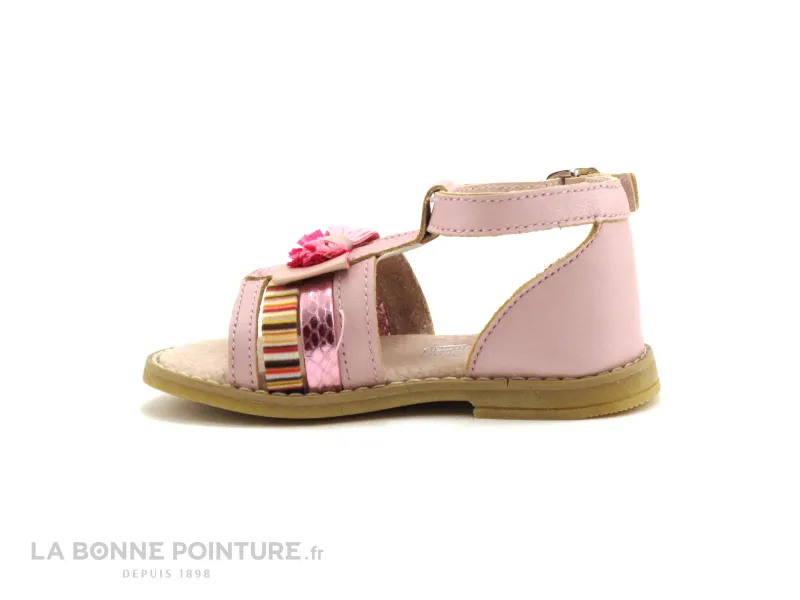 Achat chaussures MKids Bébé Sandale, vente MKids MEVRA Rose - Sandale montante fille