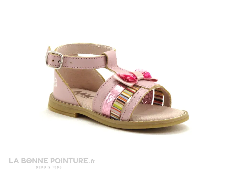 Achat chaussures MKids Bébé Sandale, vente MKids MEVRA Rose - Sandale montante fille