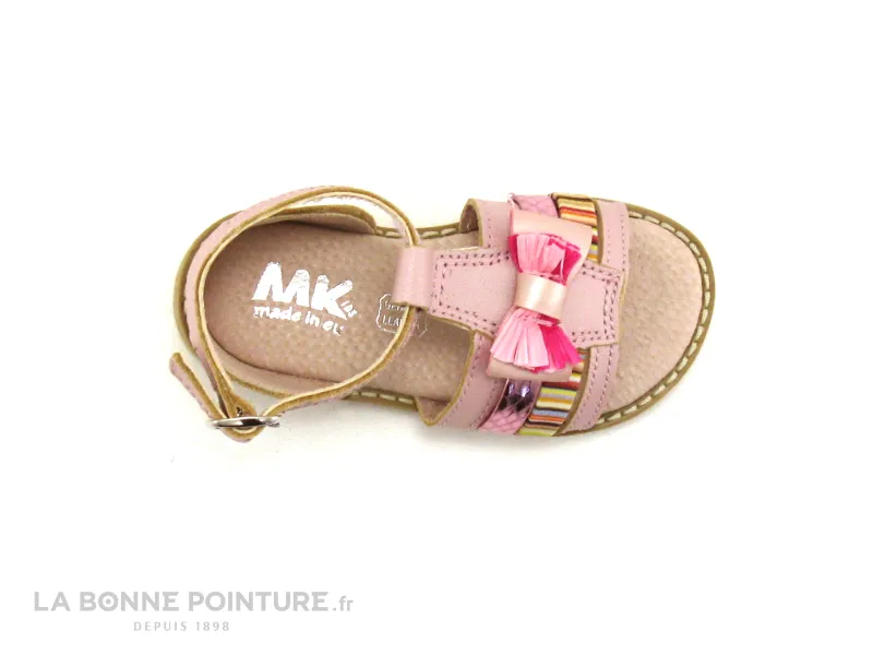 Achat chaussures MKids Bébé Sandale, vente MKids MEVRA Rose - Sandale montante fille