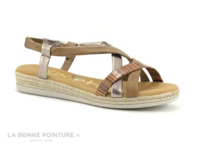 Achat chaussures Spartanas Femme Sandale et Nu-pieds, vente Spartanas SPEDRA Taupe Bronze - Sandale Femme