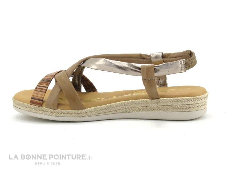 Achat chaussures Spartanas Femme Sandale et Nu-pieds, vente Spartanas SPEDRA Taupe Bronze - Sandale Femme