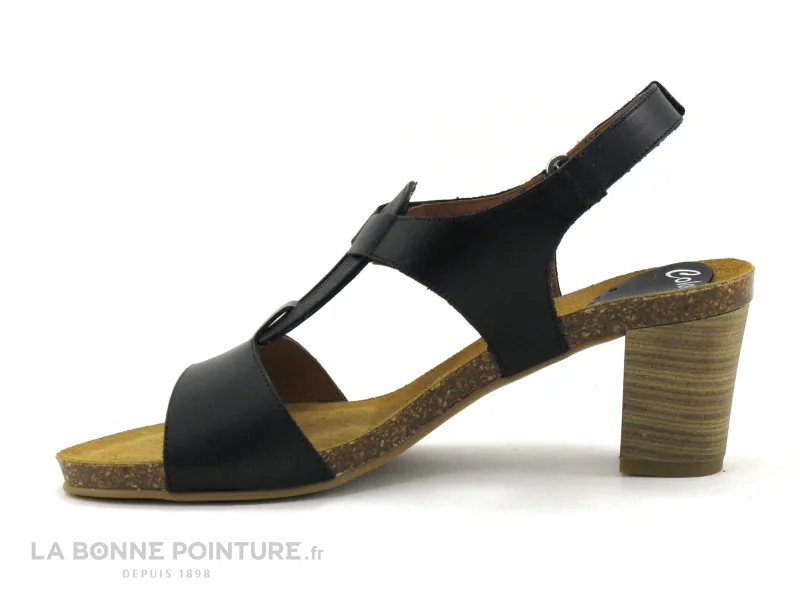 Achat chaussures Xapatan Femme Sandale et Nu-pieds, vente Xapatan 1112 - Sandale Femme cuir noir - Petit talon