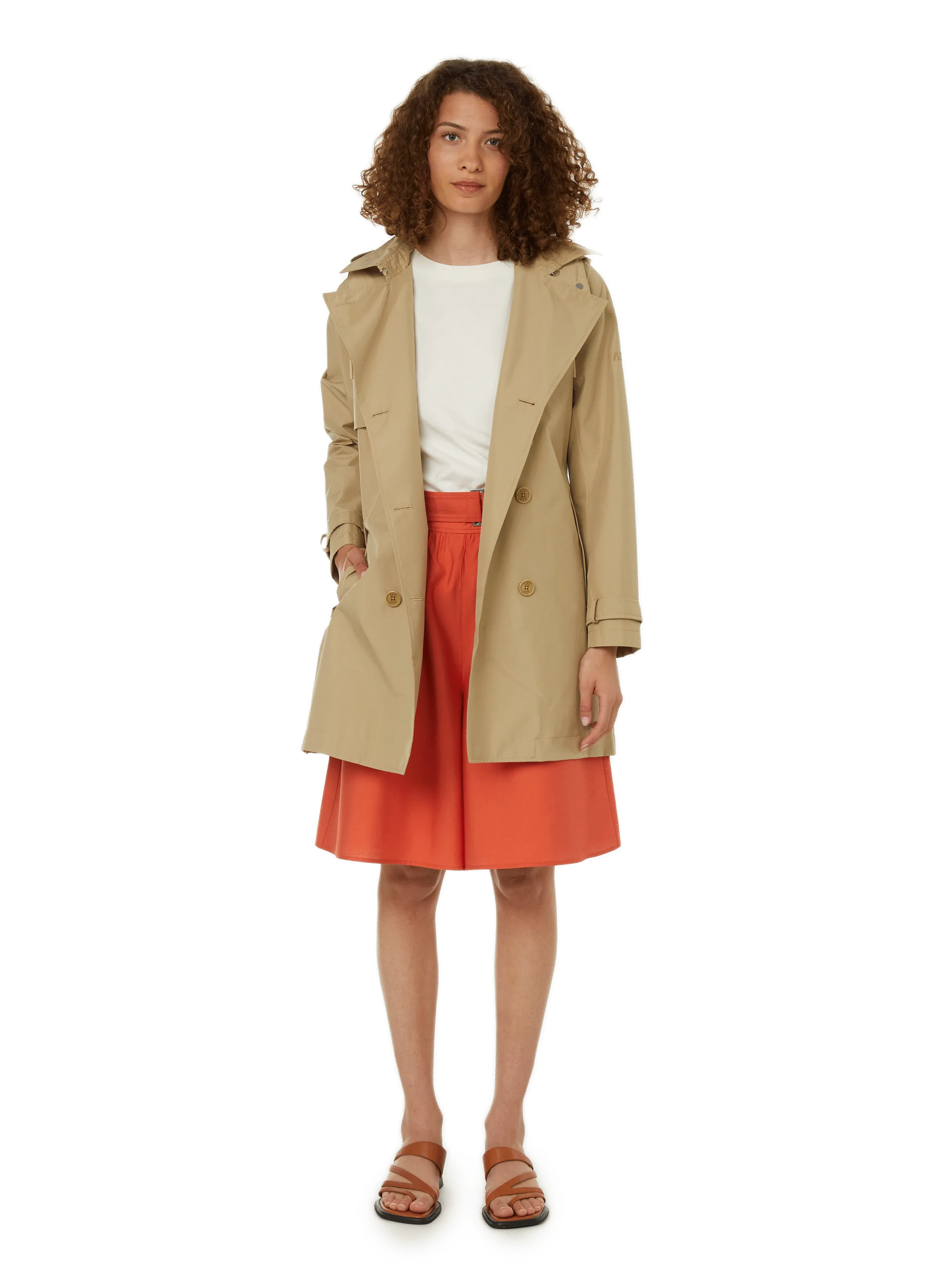 AIGLE  Trench court iconique - Beige