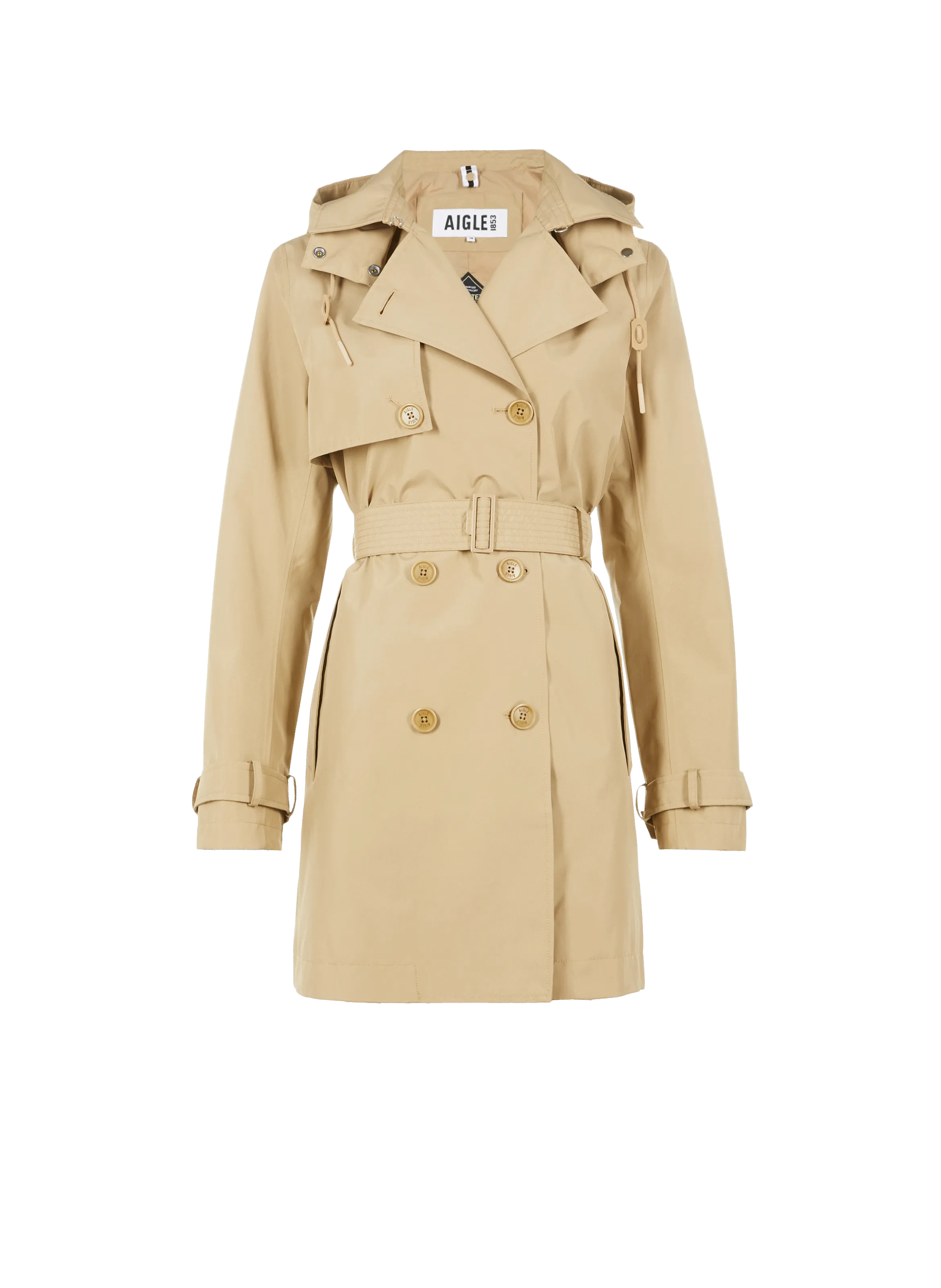 AIGLE  Trench court iconique - Beige