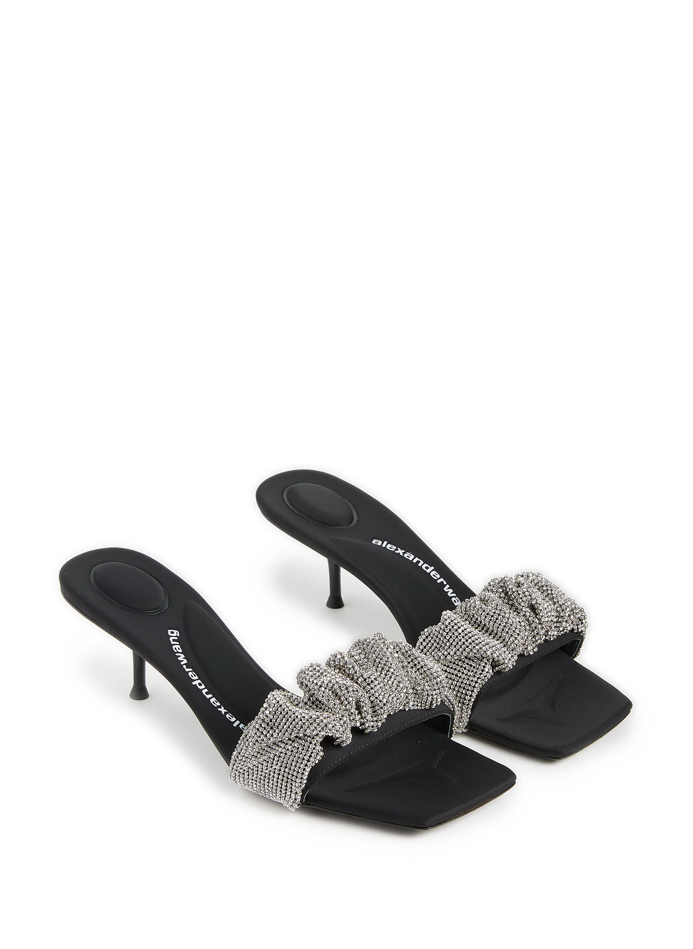 ALEXANDER WANG  Mules Jessie avec cristaux - Noir