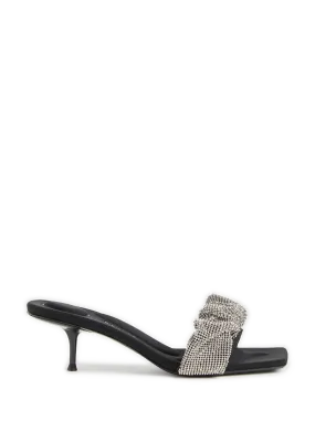 ALEXANDER WANG  Mules Jessie avec cristaux - Noir