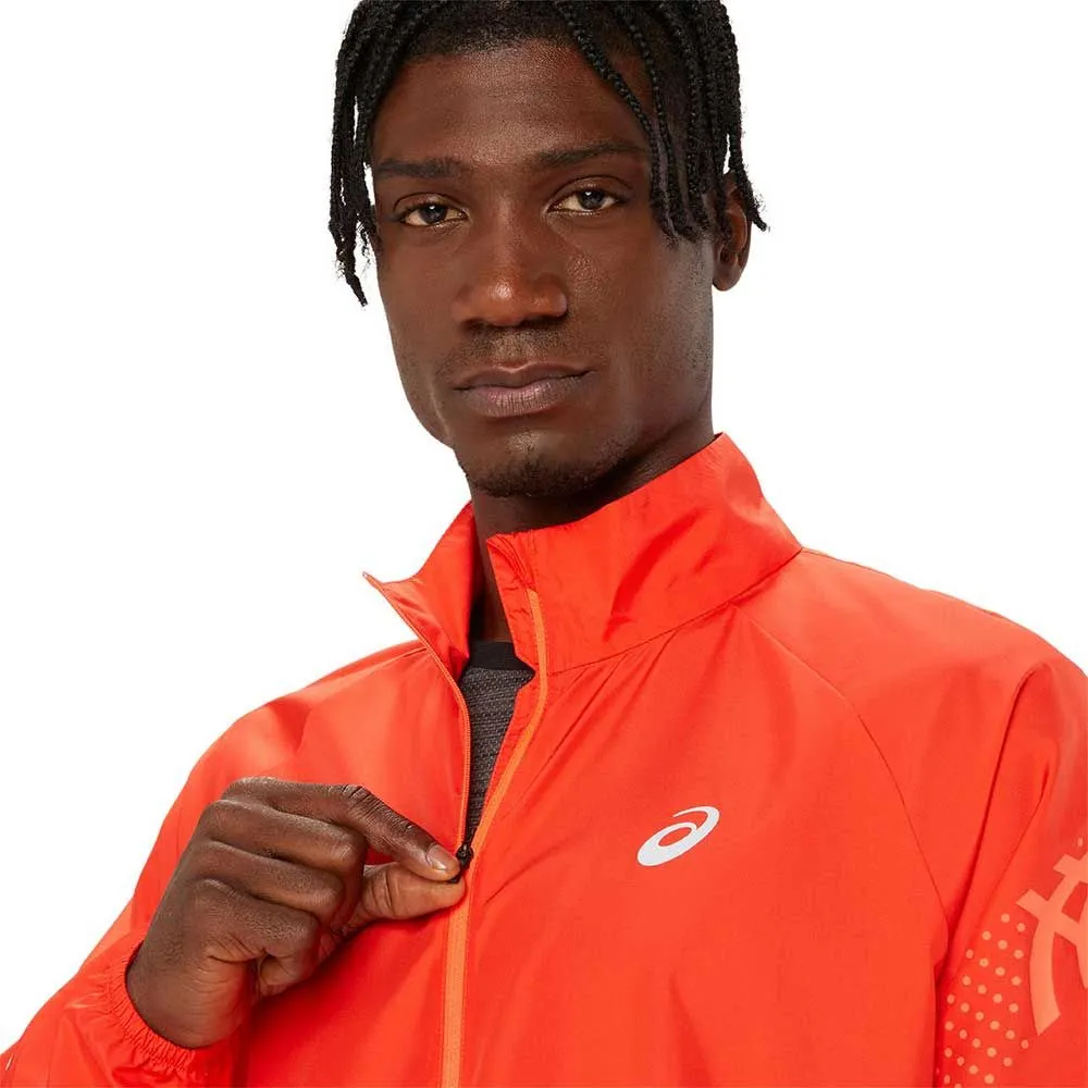 Asics Icon Jacket Rouge - Veste de Running Homme