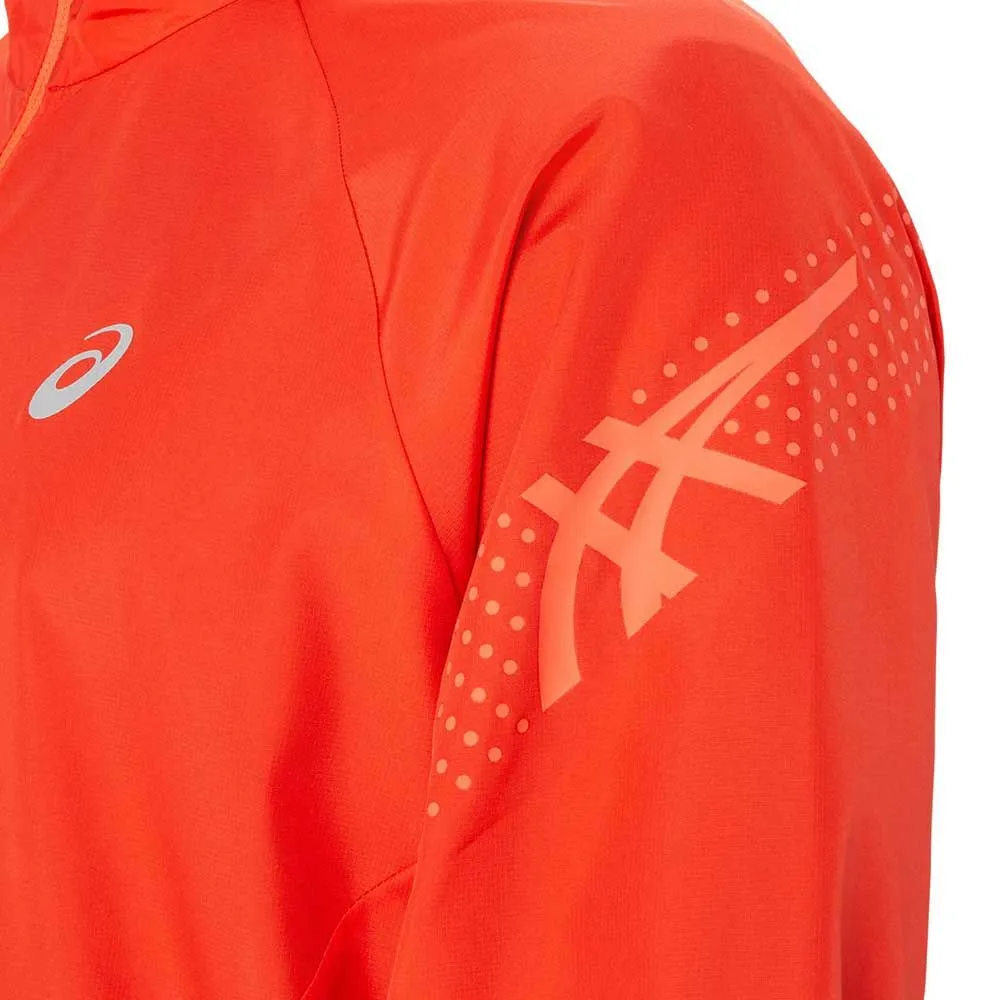 Asics Icon Jacket Rouge - Veste de Running Homme