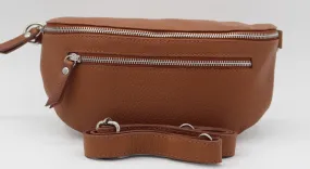 banane en cuir camel, banane en cuir vachette camel, banane en cuir véritable, rapport qualité prix exceptionnel