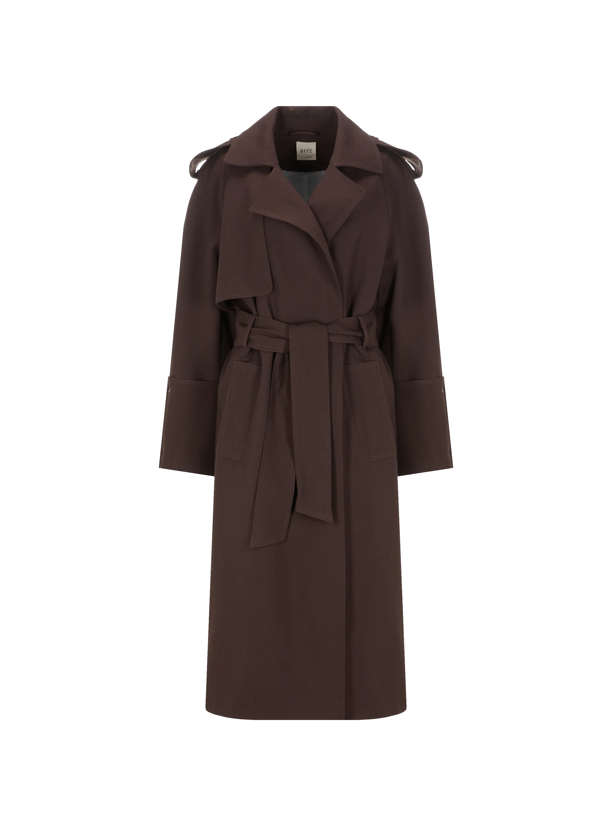 BITE STUDIOS  Trench en laine - Marron