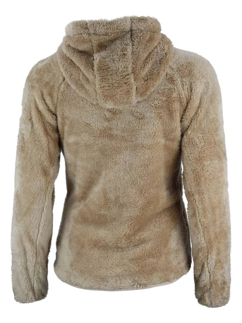 Blouson polaire à capuche femme ALANZO - Beige