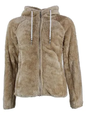 Blouson polaire à capuche femme ALANZO - Beige