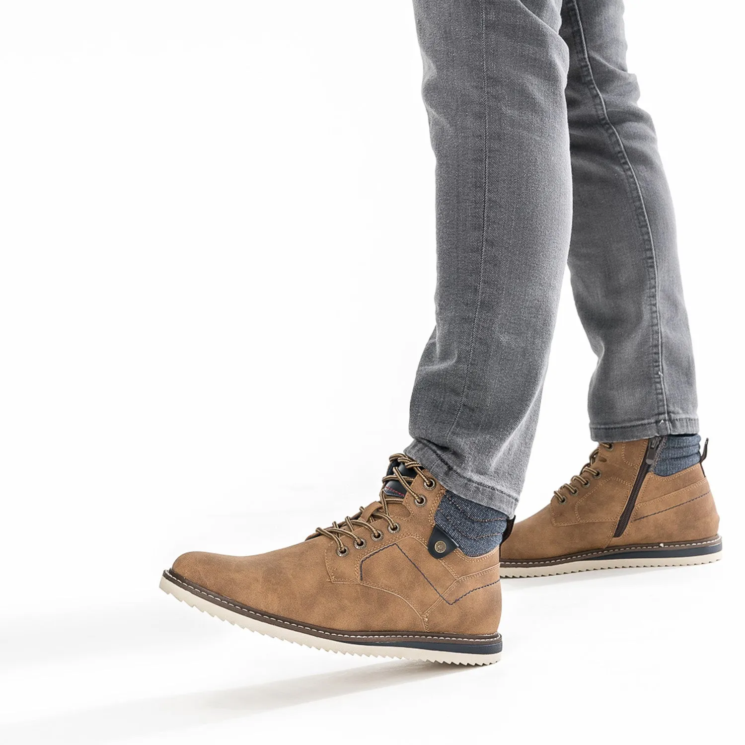 Boots camel à lacet - Boots Homme | ERAM