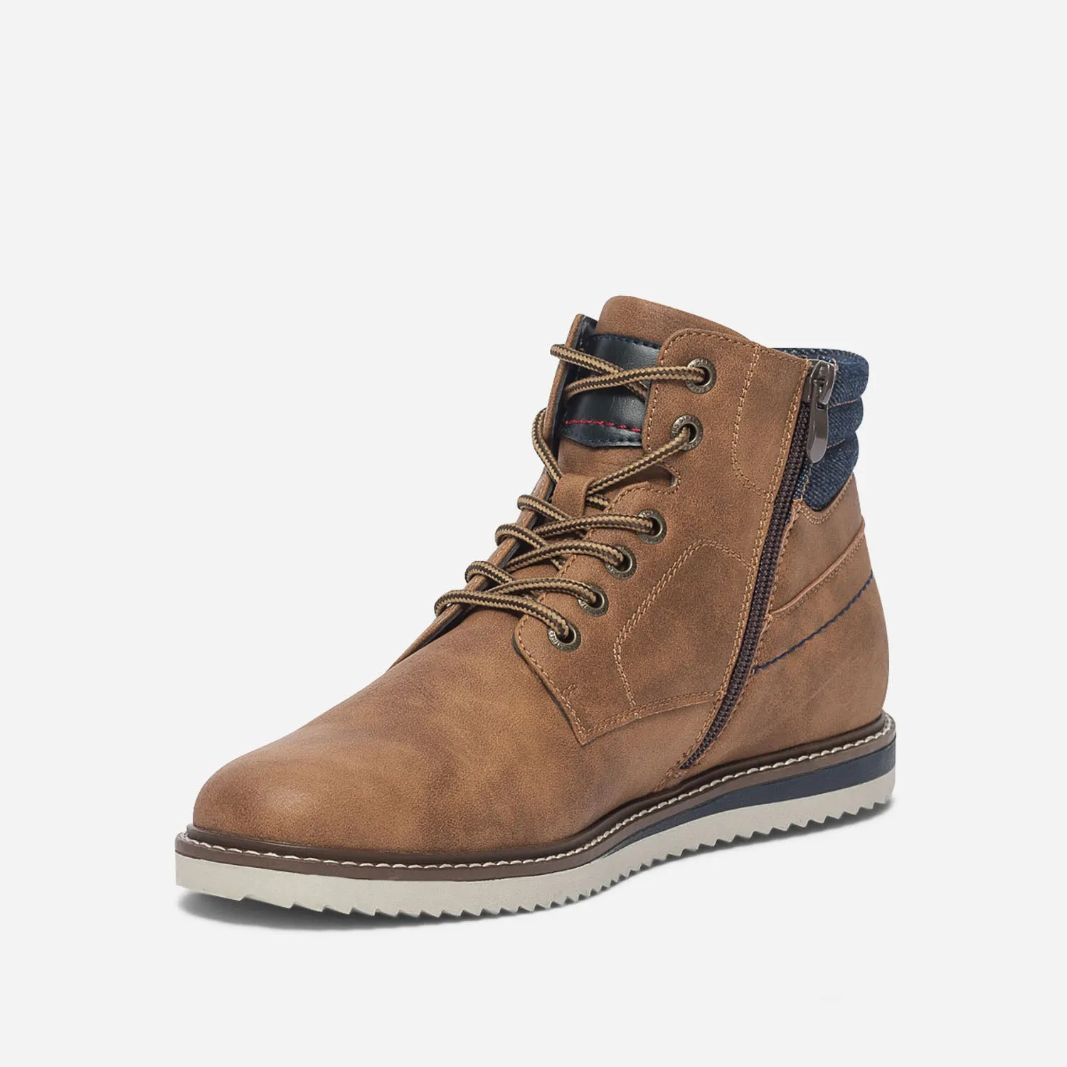 Boots camel à lacet - Boots Homme | ERAM