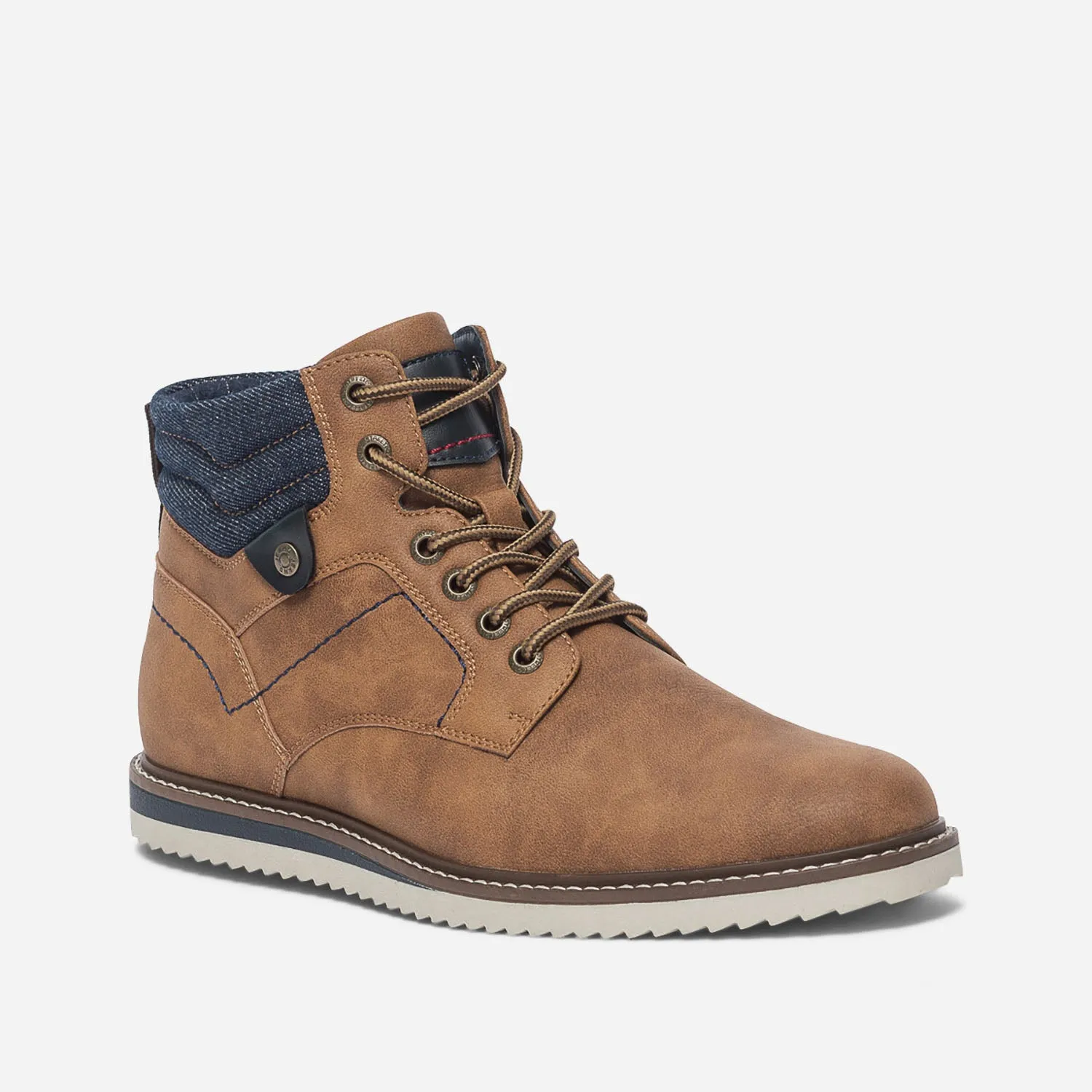 Boots camel à lacet - Boots Homme | ERAM