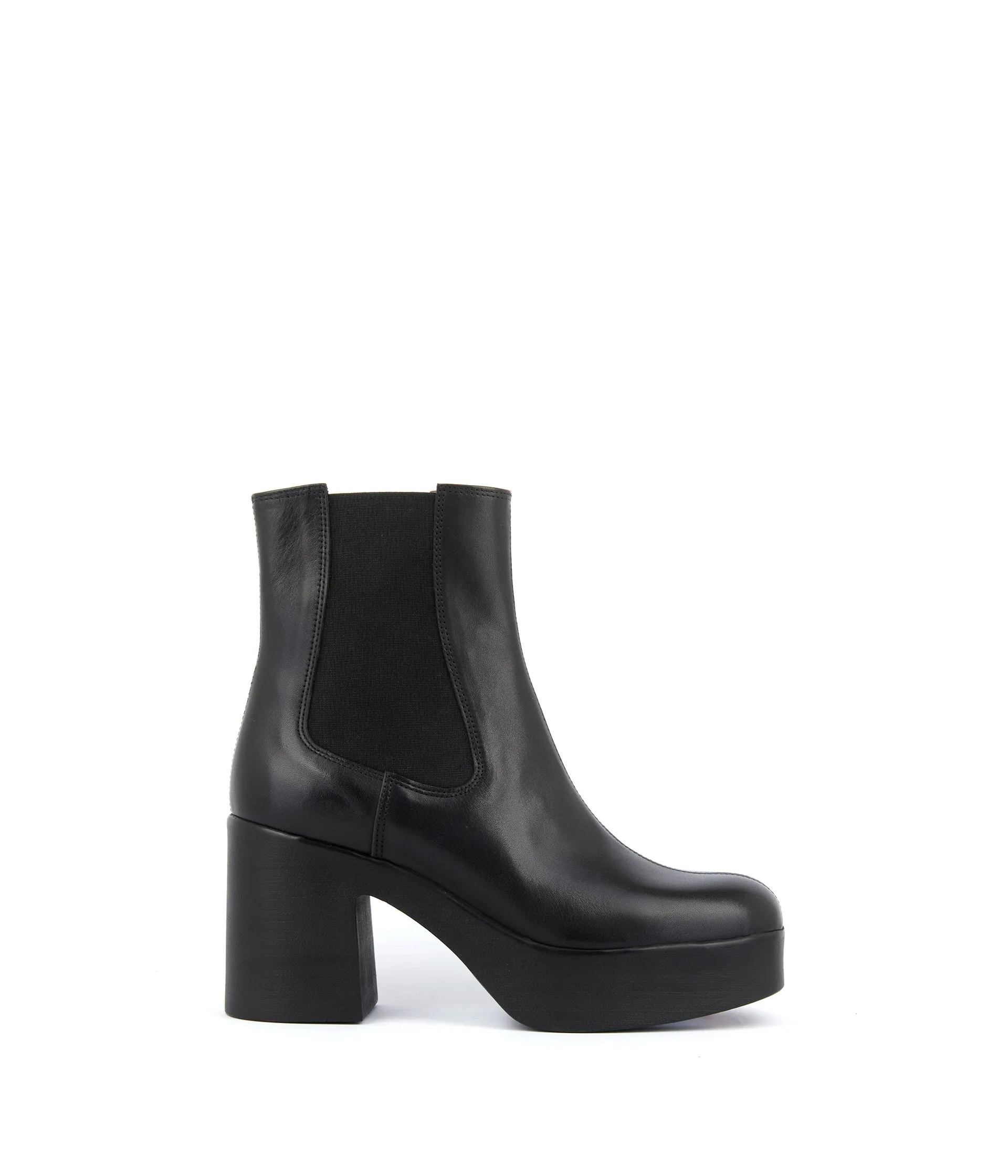 Boots noires cuir Imae