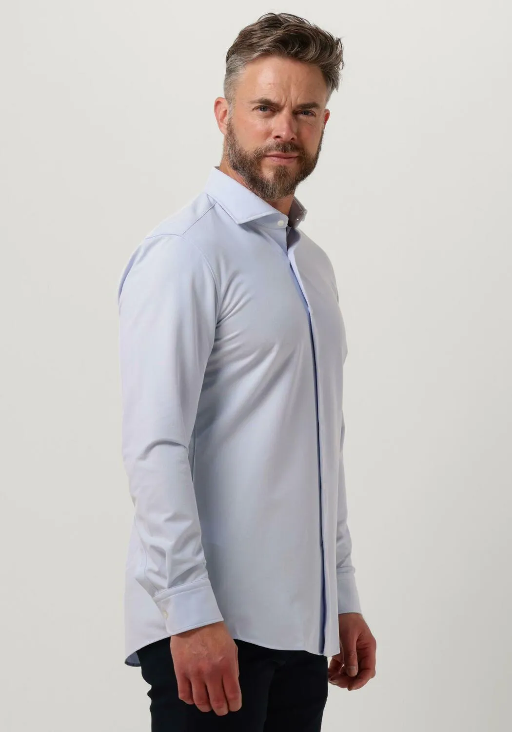 boss chemise décontracté p-hank-spread-c1-222 bleu clair