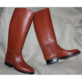 Bottes d'équitation Sergio Grasso P 37 2 cuir Marron Cavalière couture neuves