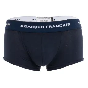 Boxer Bleu Marine Indispensable - Garçon Français : vente shorty bo...