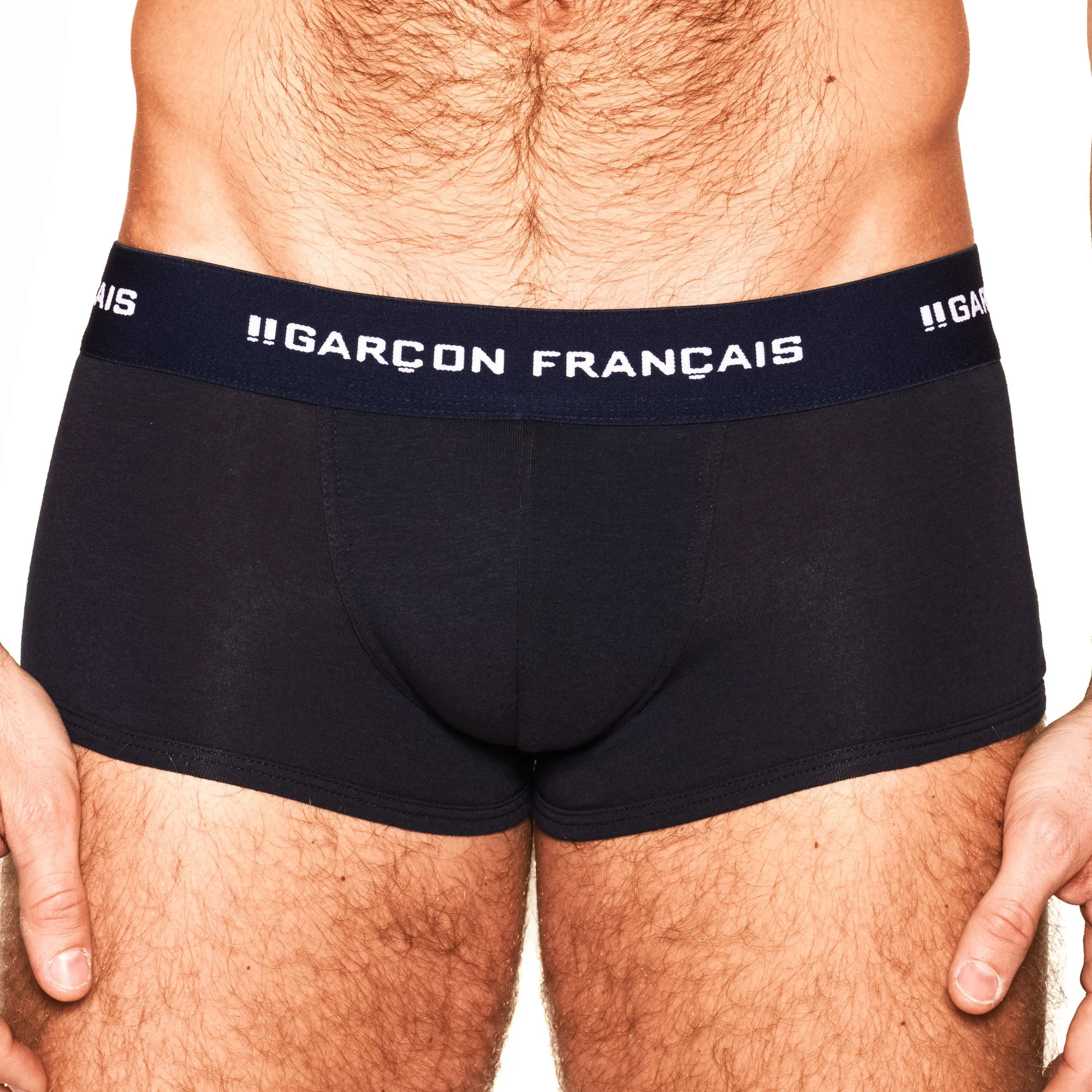 Boxer Bleu Marine Indispensable - Garçon Français : vente shorty bo...