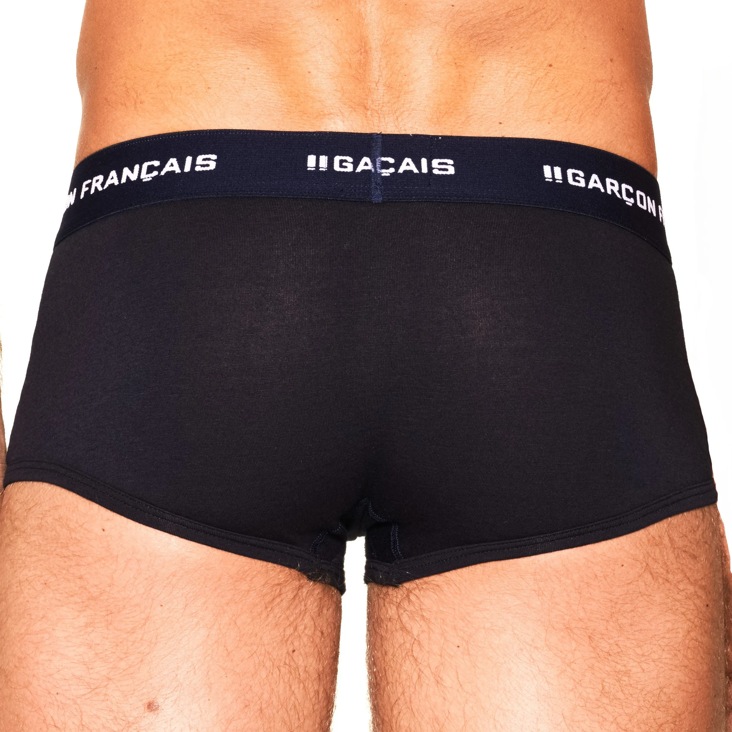 Boxer Bleu Marine Indispensable - Garçon Français : vente shorty bo...