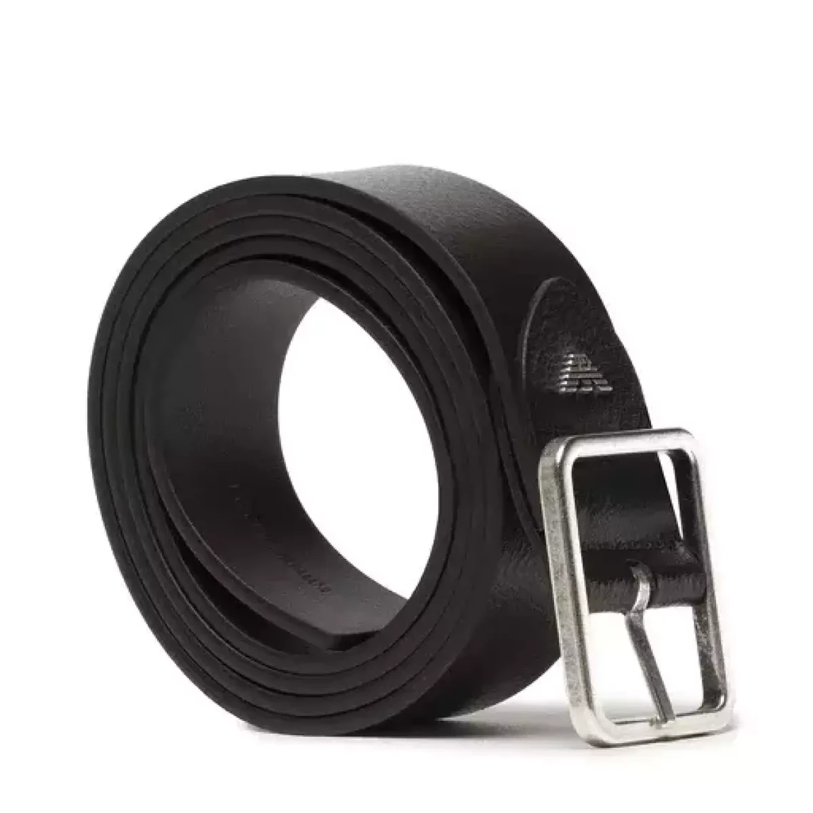 Ceinture noir en cuir Emporio Armani - Ceinture & bretelle Homme sur MenCorner