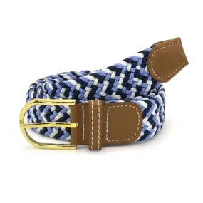 Ceinture tressée bleue