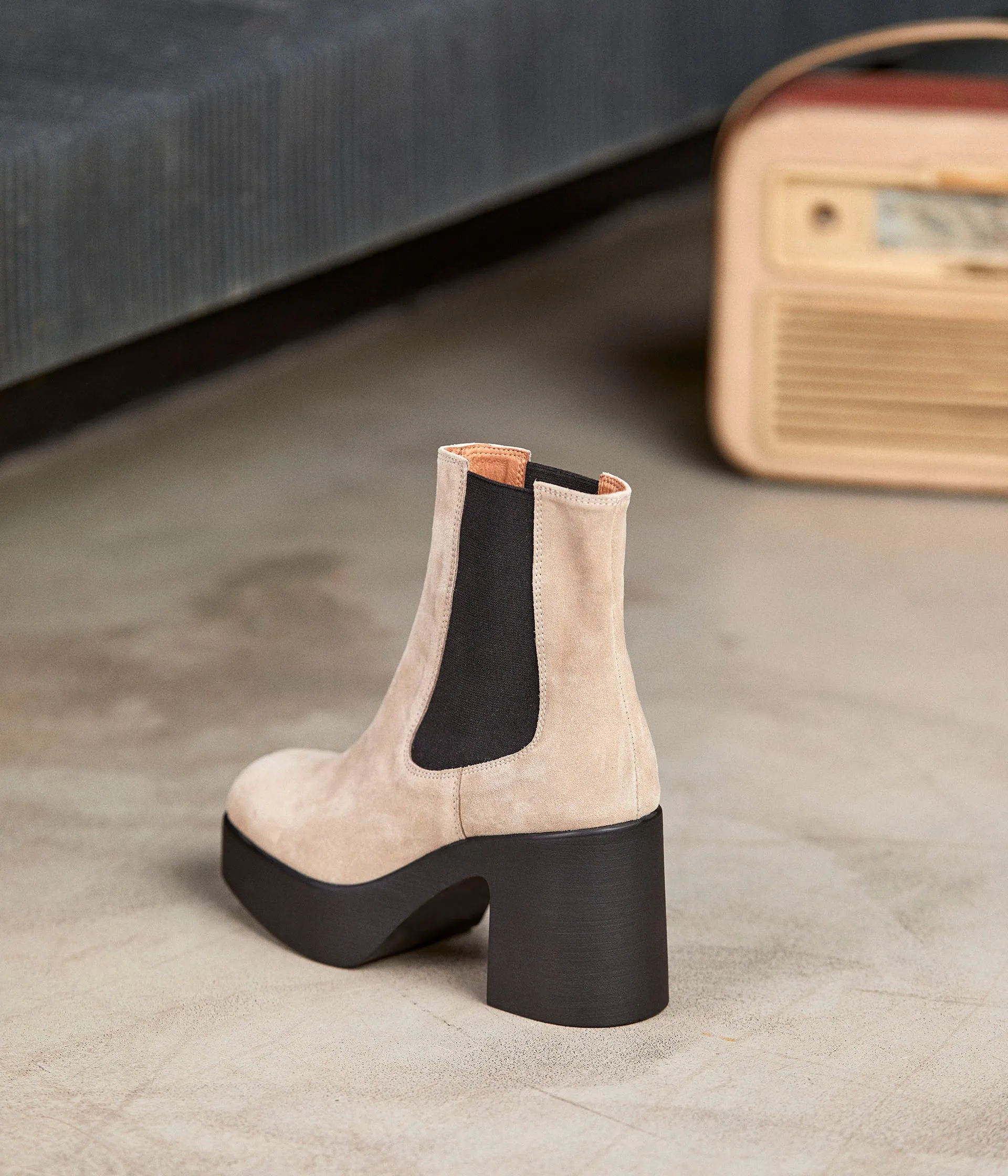 Chelsea boots taupe Imae