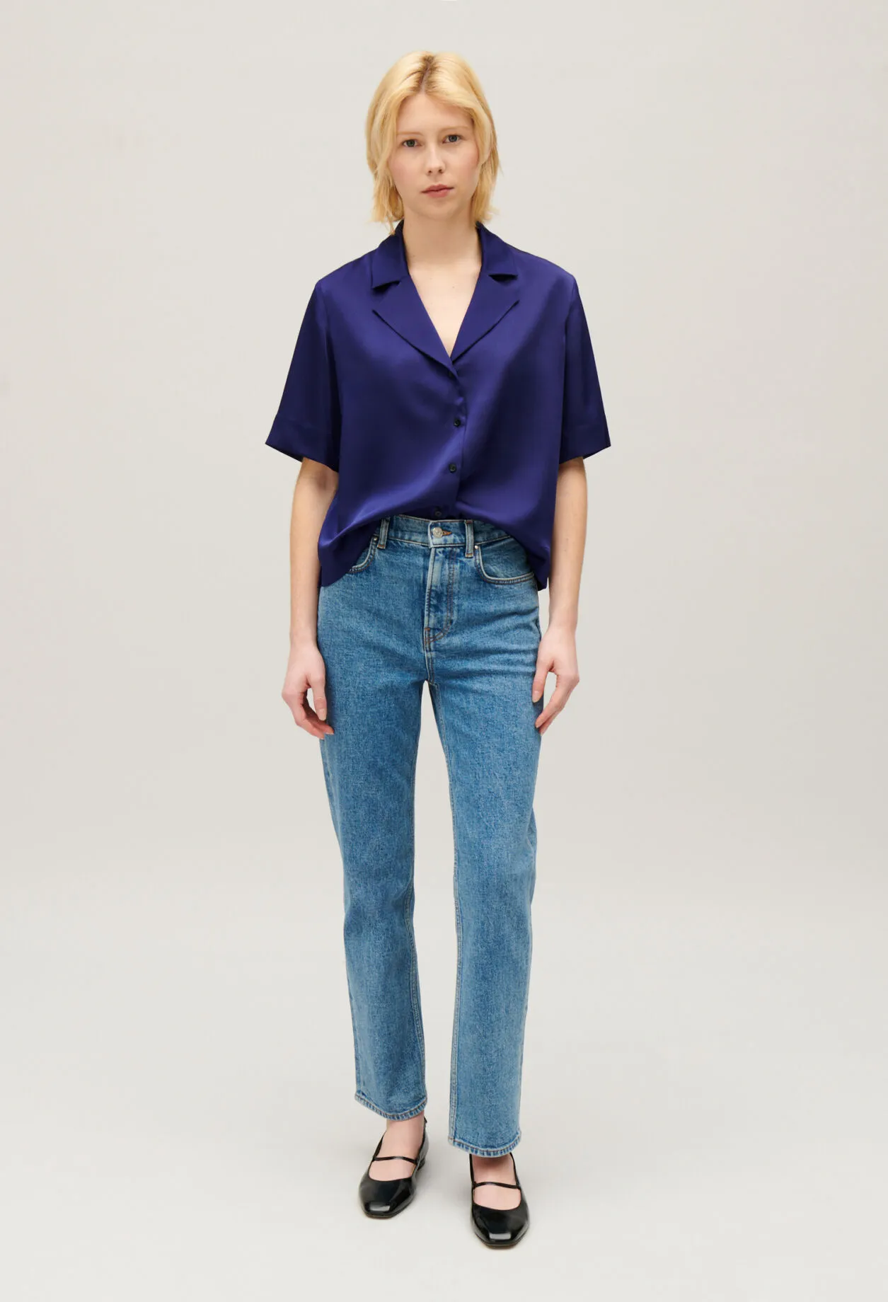 Chemise fluide manches courtes | Claudie FR