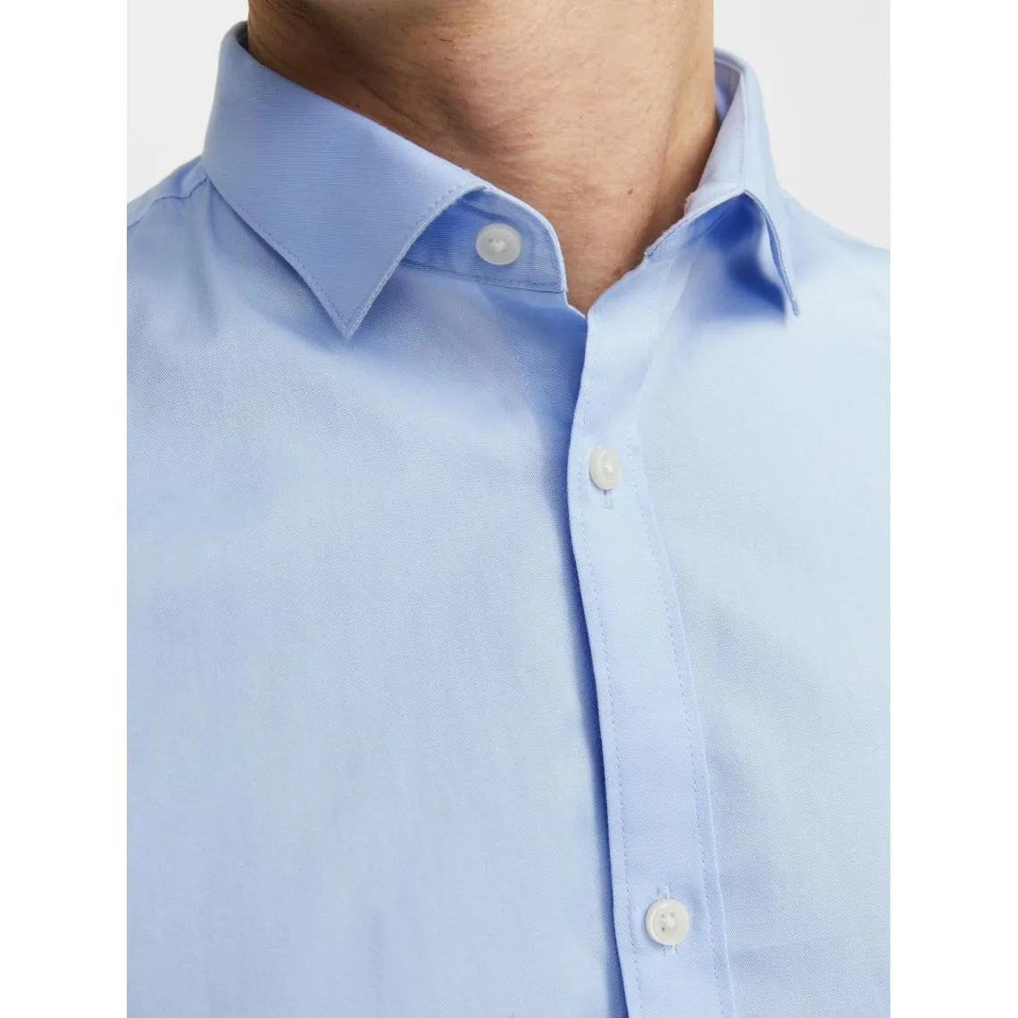 Chemise habillée homme bleu en coton Dirk Jack & Jones - Chemise Homme sur MenCorner