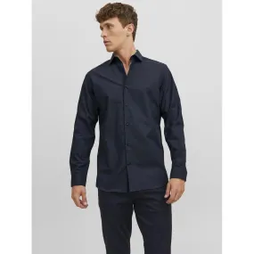 Chemise habillée homme marine en coton Nico Jack & Jones - Chemise Homme sur MenCorner