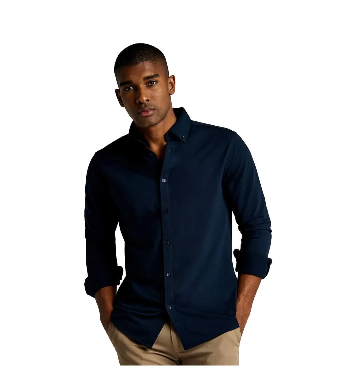 Chemise homme bleu marine Kustom Kit