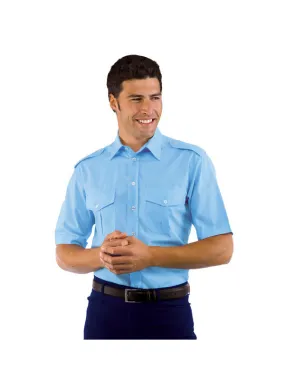 Chemise homme Manches Courtes Bleu Pilota