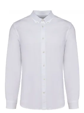 Chemise Oxford manches longues - Homme - PK503 - blanc 