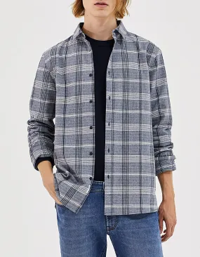 Chemise REGULAR marine à carreaux Homme