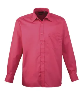 Chemise à manches longues homme rose Premier