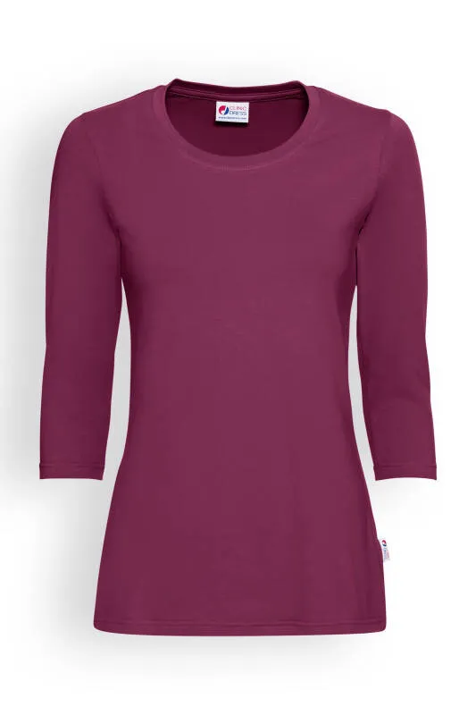 CORE T-shirt Femme - manche 3/4 berry