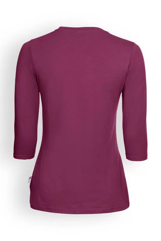 CORE T-shirt Femme - manche 3/4 berry