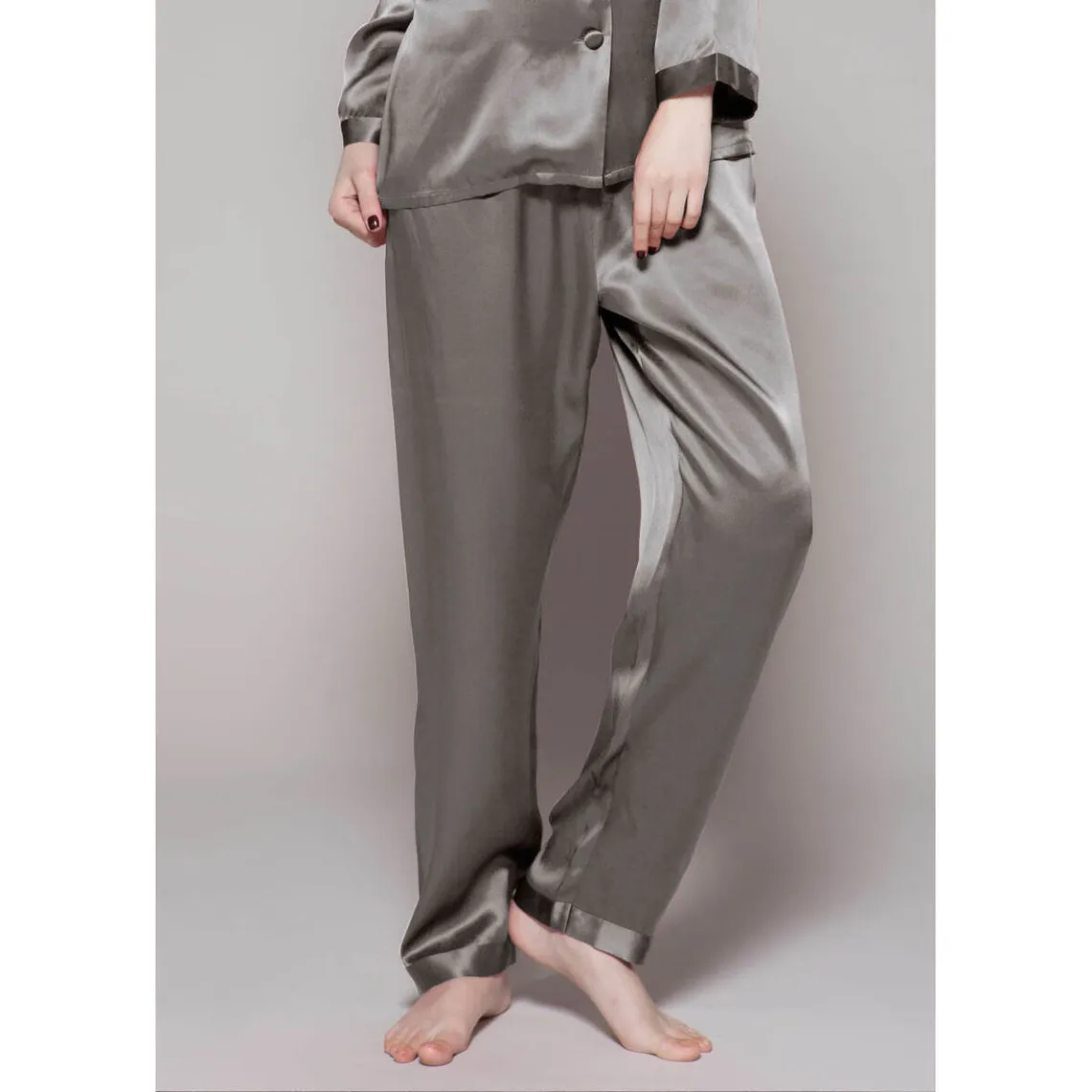 Ensemble De Pyjama En Soie  gris foncé | 3 Suisses