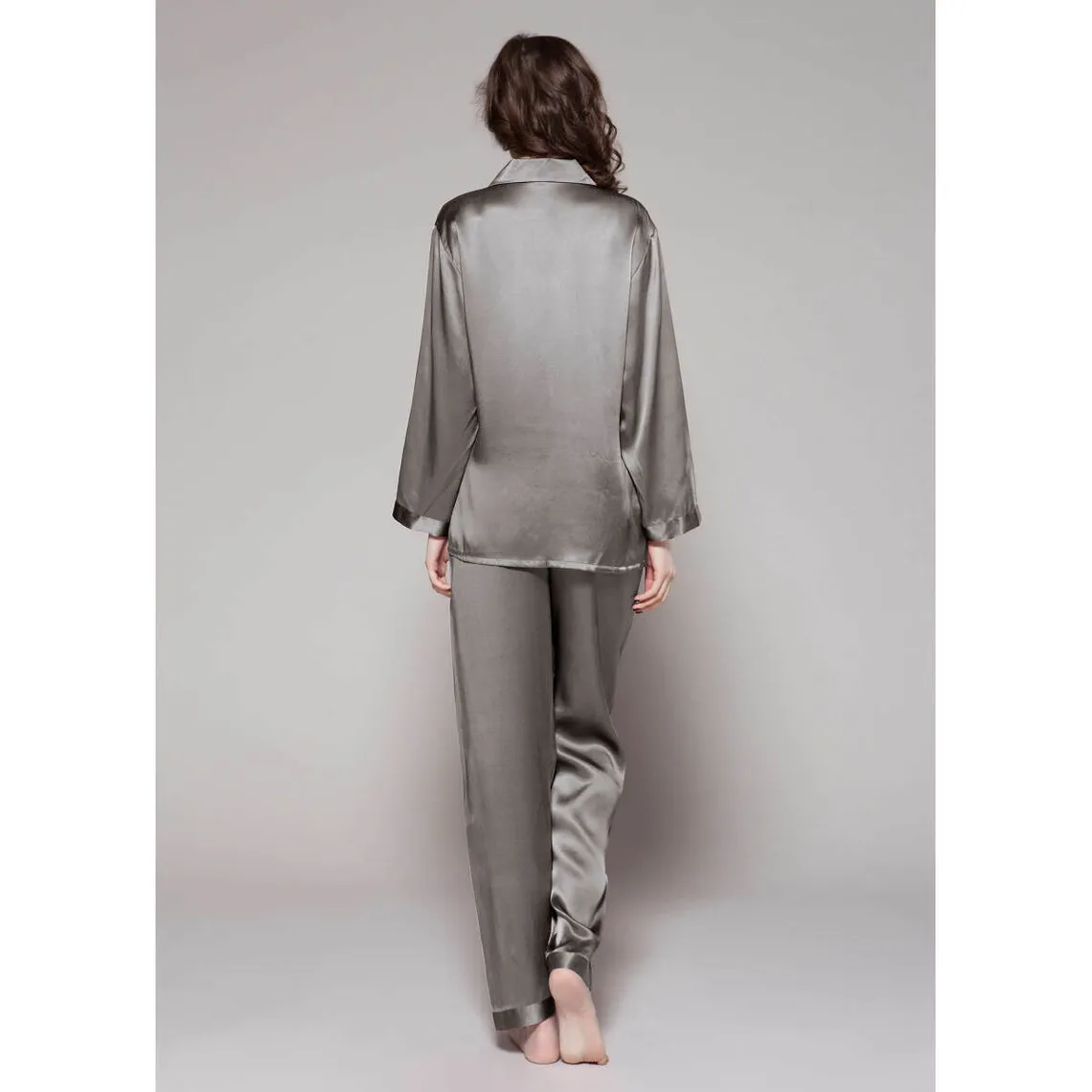 Ensemble De Pyjama En Soie  gris foncé | 3 Suisses