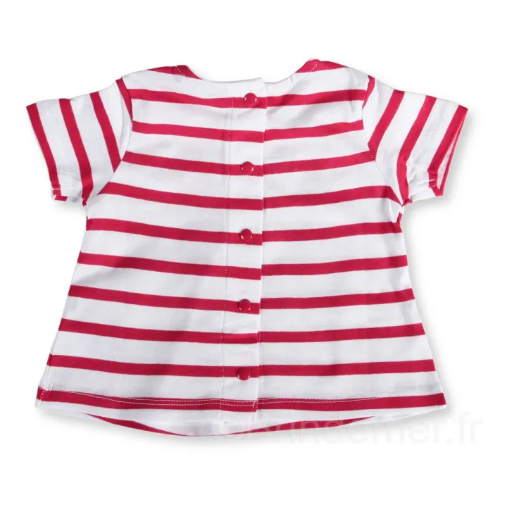 Ensemble short et t-shirt marin pour bébé fille Hublot