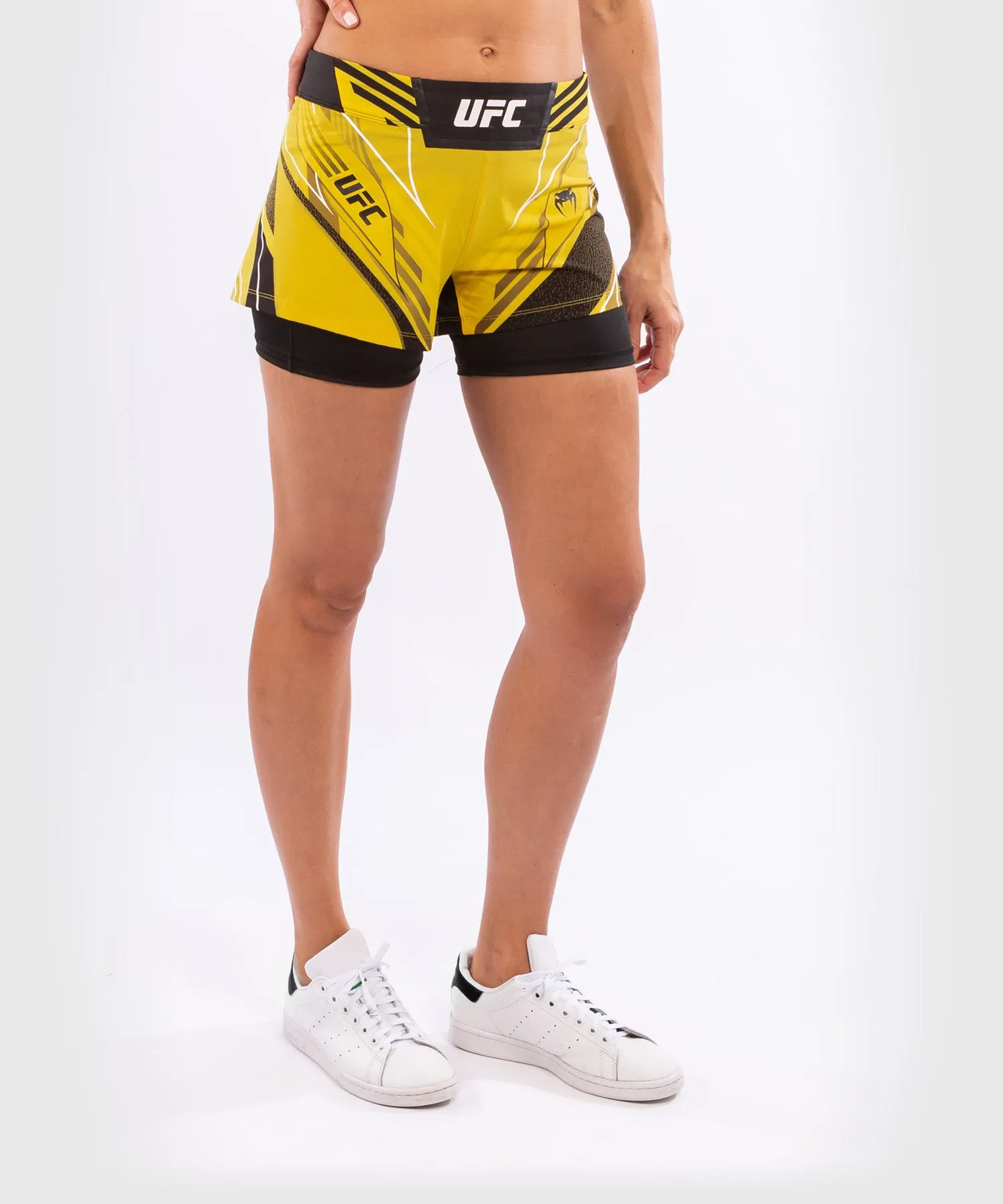 Fightshort Femme UFC Venum Authentic Fight Night - Coupe Courte - Jaune