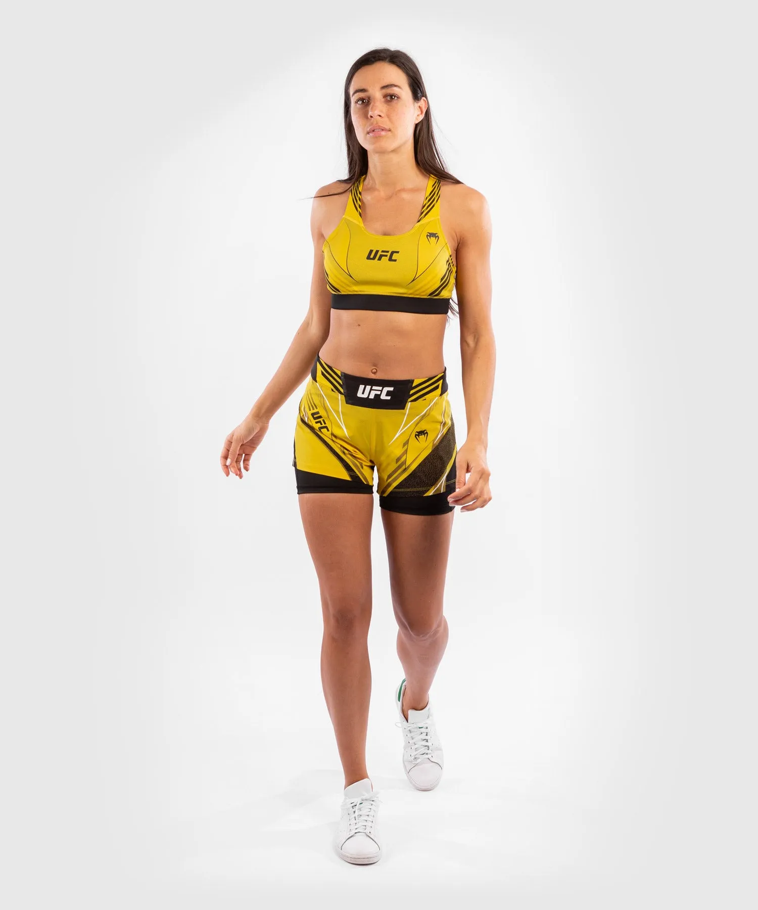 Fightshort Femme UFC Venum Authentic Fight Night - Coupe Courte - Jaune