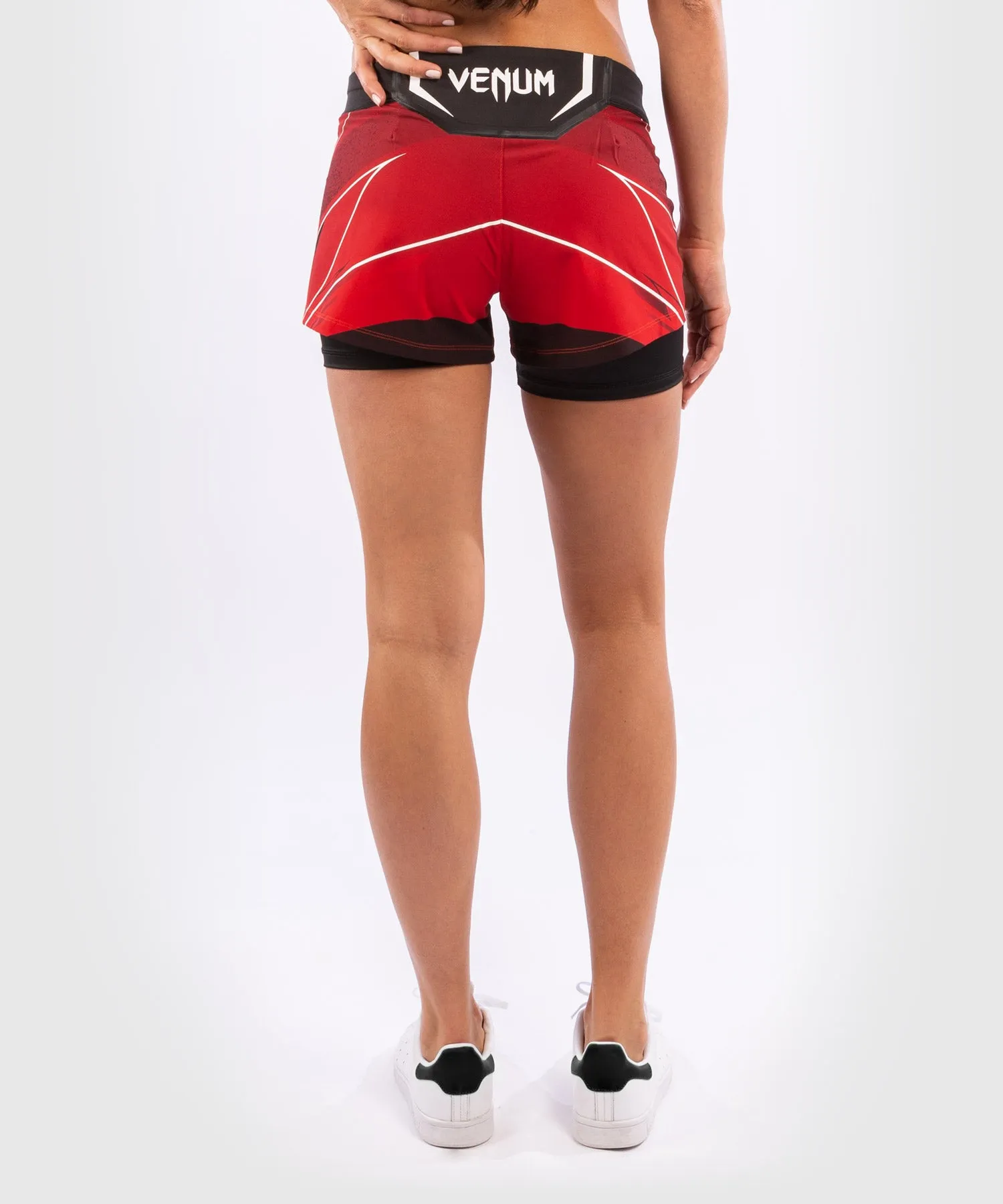 Fightshort Femme UFC Venum Authentic Fight Night - Coupe Courte - Rouge