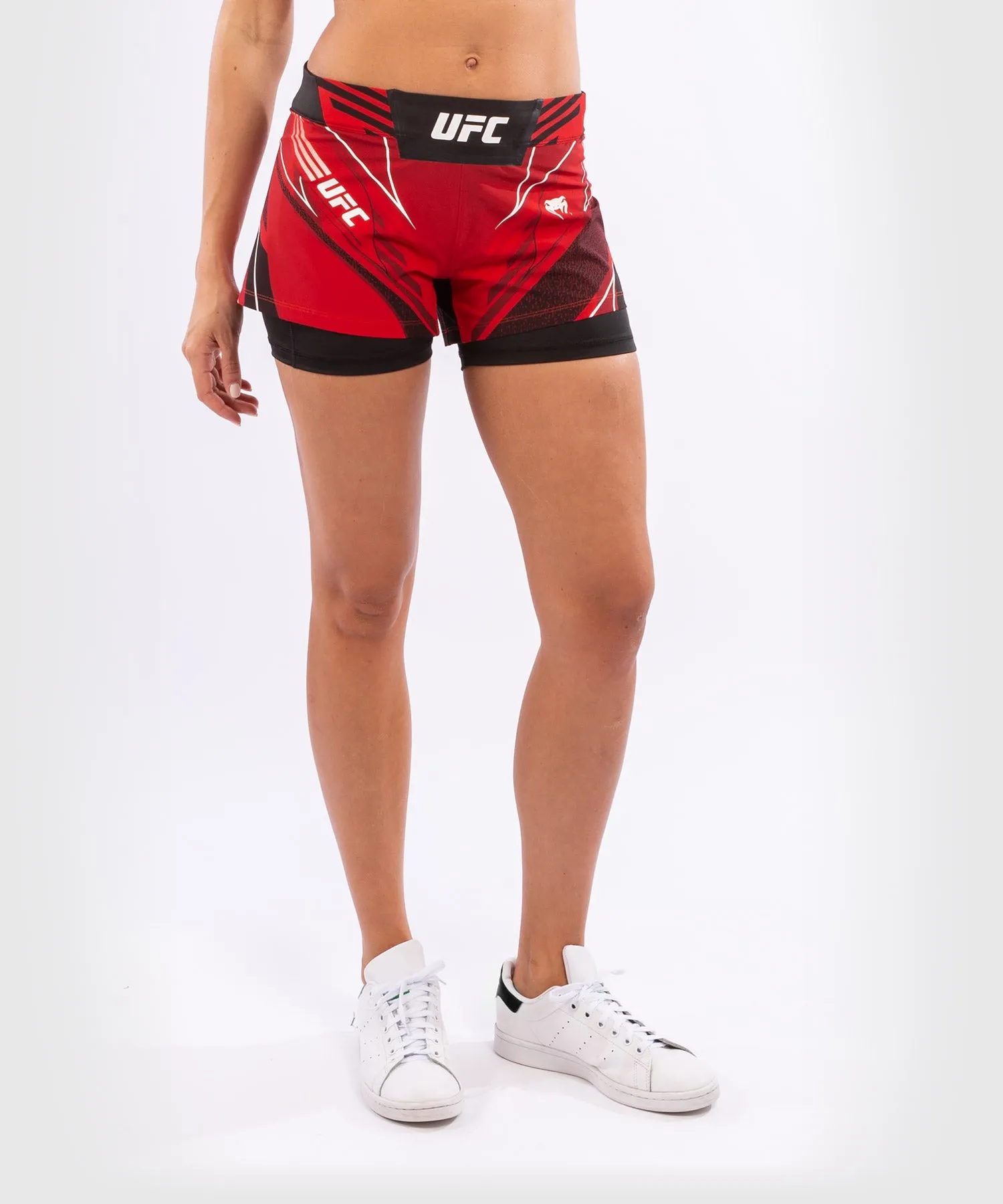 Fightshort Femme UFC Venum Authentic Fight Night - Coupe Courte - Rouge