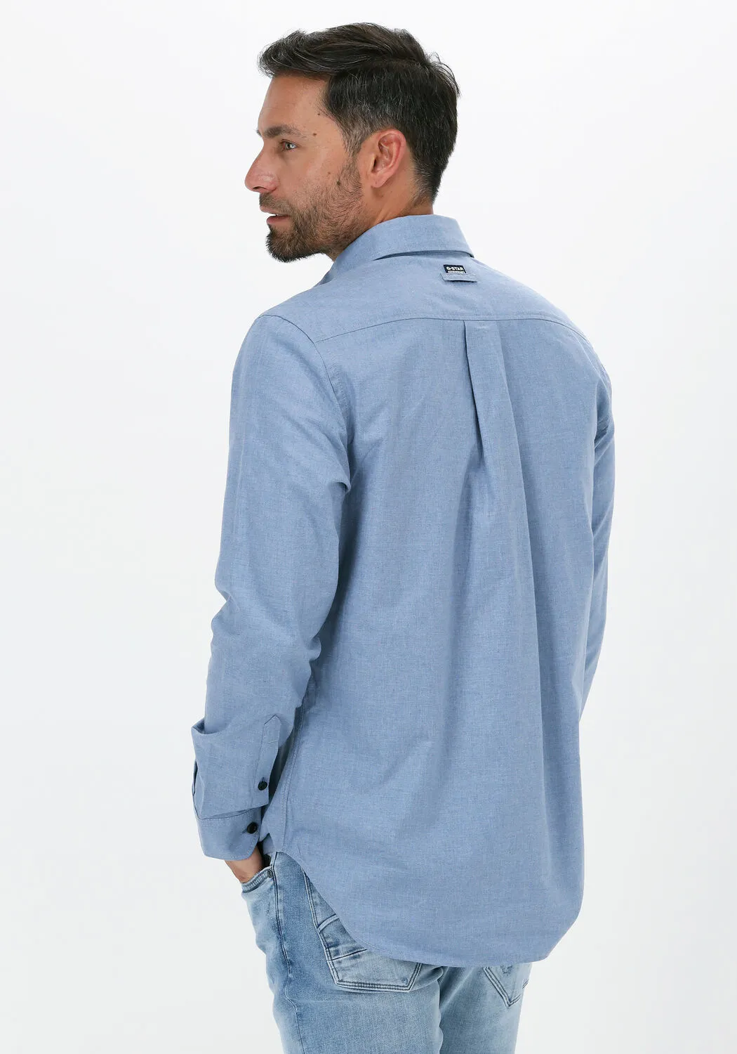 g-star raw chemise décontracté secret utility reg shirt en bleu